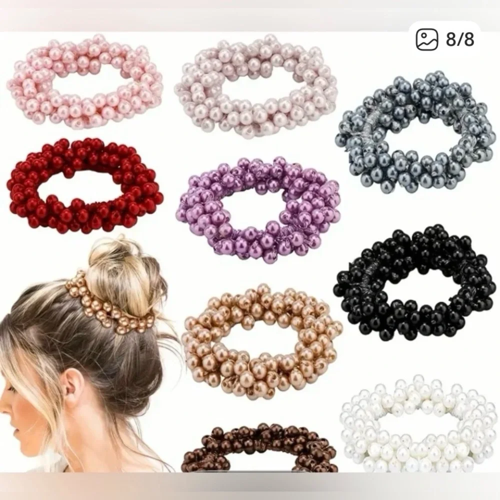 Pick 3 of Aili’s Corner Imitation Pearl Hair Ties, New